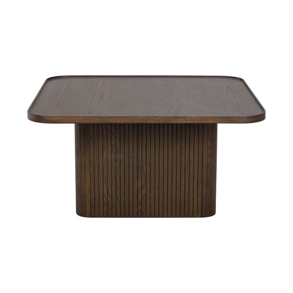 Kavos staliukas tamsiai rudos spalvos iš ąžuolo ø 80 cm Sullivan – Rowico