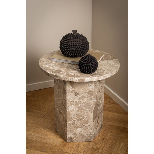 Iš marmuro apvalios formos šoninis stalas ø 50 cm Naxos – Actona-image-3