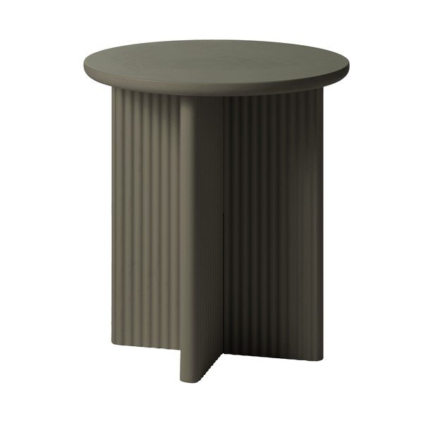 Apvalios formos šoninis stalas ø 50 cm Palma – Unique Furniture