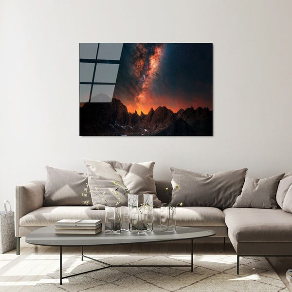 Paveikslas ant stiklo 100x70 cm Night Sky - Wallity-image-3