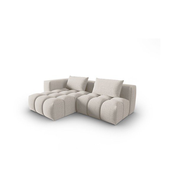 Smėlio spalvos kampinė sofa (su kairiuoju kampu/su gultu) Verona – Cosmopolitan Design