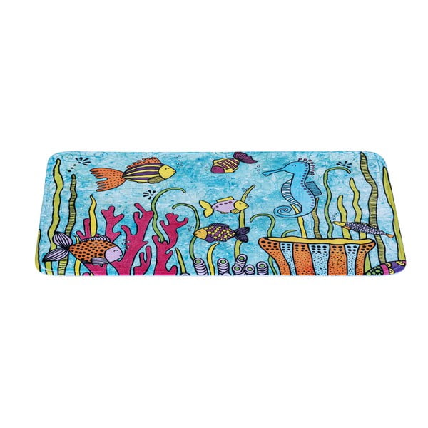 Tekstilinis vonios kambario kilimėlis 45x70 cm Rollin'Art Ocean Life - Wenko