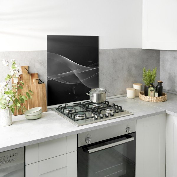 Iš grūdinto stiklo aksesuaras viryklei 70x60 cm Smoke – Wenko-image-2