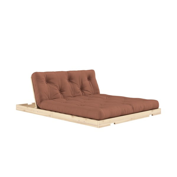 Raudonos plytų spalvos/terakotos spalvos sulankstoma sofa 145 cm Flip – Karup Design-image-4