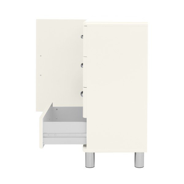 Balta žema komoda 98x92 cm Malibu - Tenzo-image-2