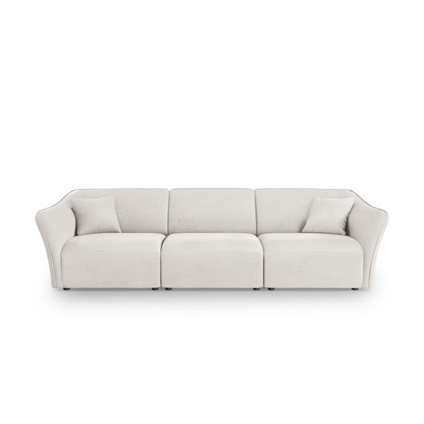 Iš boucle sofa baltos spalvos 292 cm Tokyo – Cosmopolitan Design