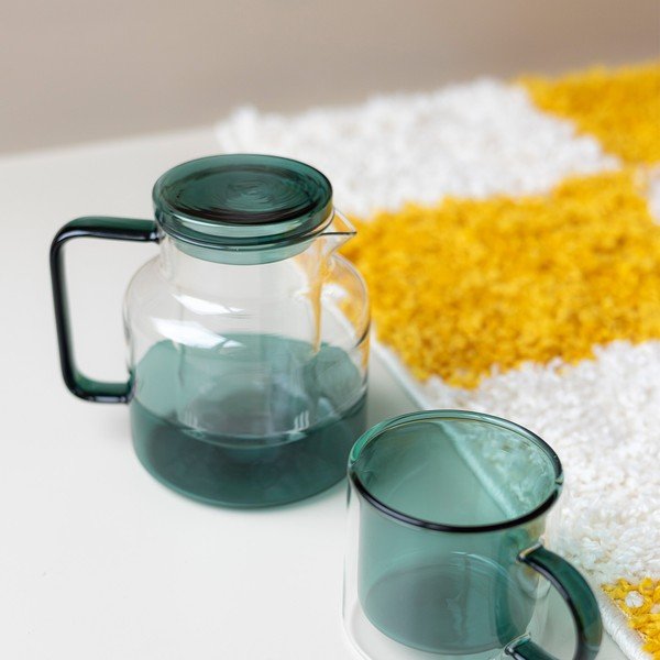 Žalios spalvos iš stiklo arbatinukas 950 ml Liv – ONA-image-1