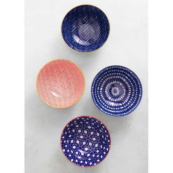 4 keraminių dubenėlių rinkinys Kitchen Craft, ø 16,5 cm-image-3