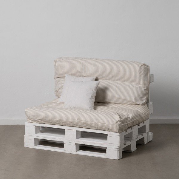 Sodo kėdžių paminkštinimai baltos spalvos/smėlio spalvos paletėms 4 vnt. 80x112 cm – Ixia-image-1