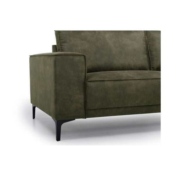 Iš dirbtinės odos kampinė sofa žalios spalvos (su dešiniuoju kampu) Copenhagen – Scandic-image-4