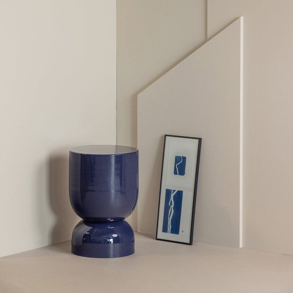 Iš metalo apvalios formos šoninis stalas ø 32 cm Hekla – WOOOD-image-1
