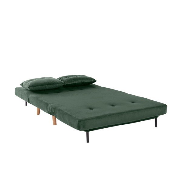 Žalio aksomo sofa 125 cm Magalli - Støraa-image-4