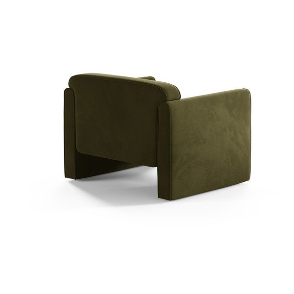 Žalios spalvos iš velveto krėslas Abby – Micadoni -image-2