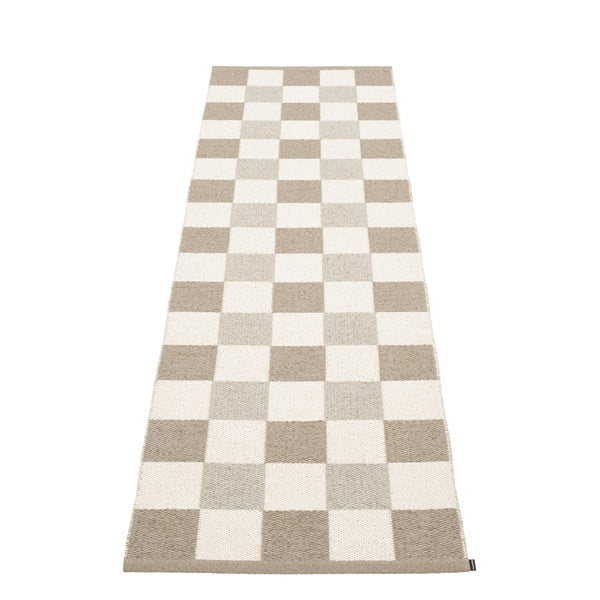 Smėlio spalvos/kreminės spalvos lauko kilimas 70x240 cm Pix Dark Linen – Pappelina