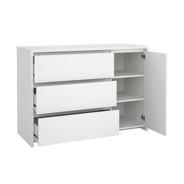 Baltos spalvos šoninė spintelė 119x84x48 cm Next – Tvilum-image-4