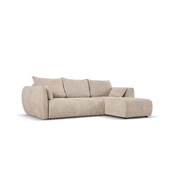 Kampinė sofa smėlio spalvos (su dešiniuoju kampu) Matera – Cosmopolitan Design-image-3