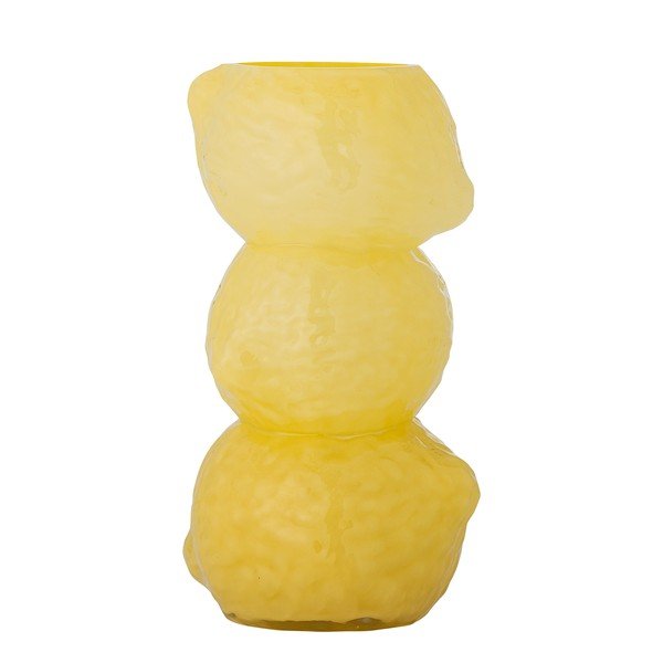 Geltonos spalvos iš stiklo  vaza (aukštis 27 cm) Limone – Bloomingville
