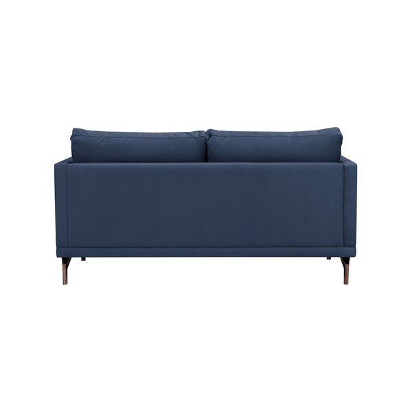 Tamsiai mėlyna dvivietė sofa su auksiniu pagrindu "Windsor & Co Sofos Jupiter-image-3