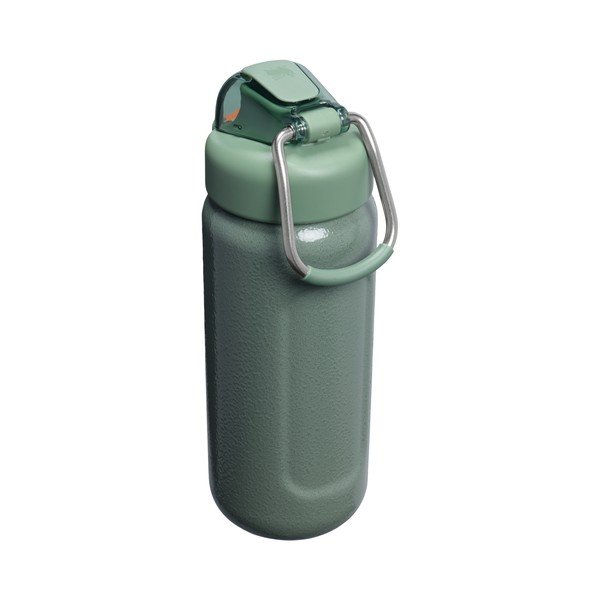 Žalios spalvos iš nerūdijančio plieno butelis Kelioninis buteliukas 470 ml Wellspring Bottle Hammertone Green – Stanley-image-2