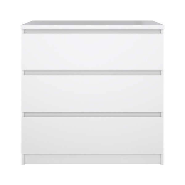 Baltos spalvos šoninė spintelė 77x76x50 cm Naia – Tvilum-image-2