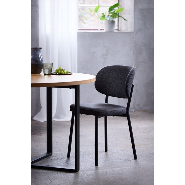 Valgomojo kėdė tamsiai pilkos spalvos Fowler – Unique Furniture-image-1