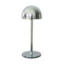 Sidabrinės spalvos stalinis šviestuvas LED su nuotolinio valdymo funkcija (aukštis 30 cm) su metaliniu gaubtu Tim – Sirius