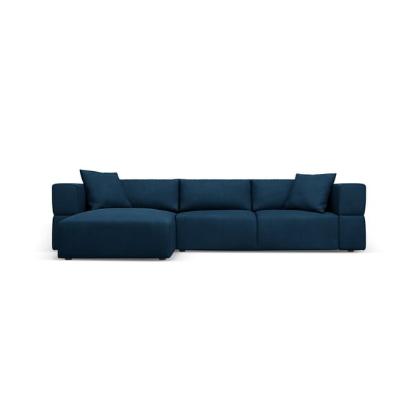 Kampinė sofa mėlynos spalvos (su kairiuoju kampu) Esther – Milo Casa