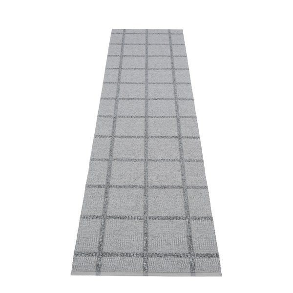 Pilkos spalvos lauko kilimas 70x300 cm Ada Grey – Pappelina