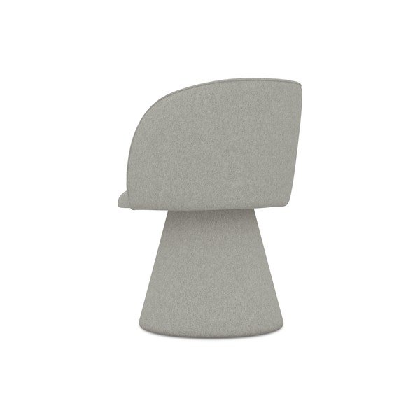 Šviesiai pilkos spalvos iš audinio valgomojo kėdė Maia – Makamii-image-2