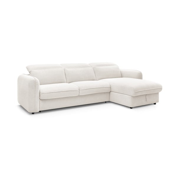 Sulankstoma kampinė sofa baltos spalvos (kintama) Achille – Bobochic Paris-image-3