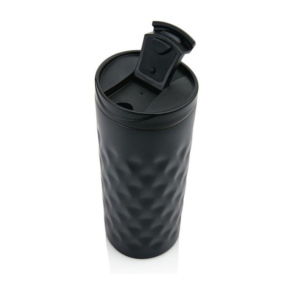 Juodas XD dizainas Geometrinis termo puodelis, 350 ml-image-2