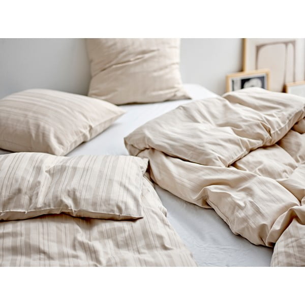 Iš damasko viengulė patalynė smėlio spalvos 140x200 cm Noble – Södahl-image-1