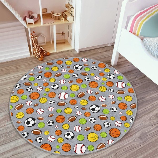 Vaikiškas kilimas ø 80 cm Comfort – Mila Home-image-3