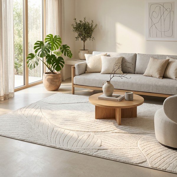 Kreminės spalvos kilimas 120x170 cm Lamina – ESTE-image-2
