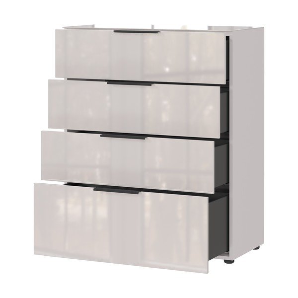 Aukšta šoninė spintelė kreminės spalvos 83x102 cm Oakland – Germania-image-3