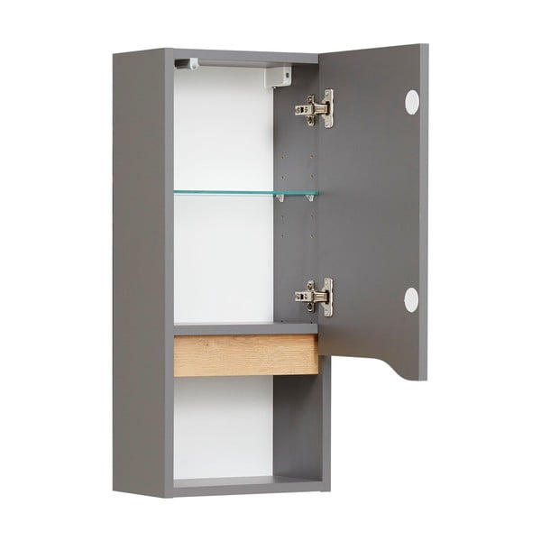 Pilka pakabinama vonios kambario spintelė 30x70 cm Set 357 - Pelipal-image-2