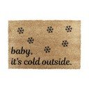 Iš kokoso pluošto grindų kilimėlis su Kalėdų motyvu 40x60 cm Baby It's Cold Outside – Artsy Doormats