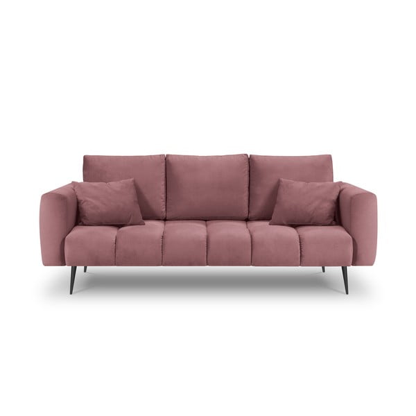 Rožinė aksominė sofa Interieurs 86 Octave
