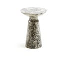 Pilkas šoninis staliukas Kave Home Kesbury, aukštis 46 cm