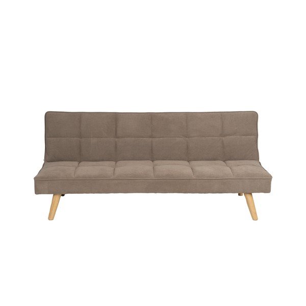 Smėlio spalvos iš šenilinio audinio sulankstoma sofa 175 cm – Ixia