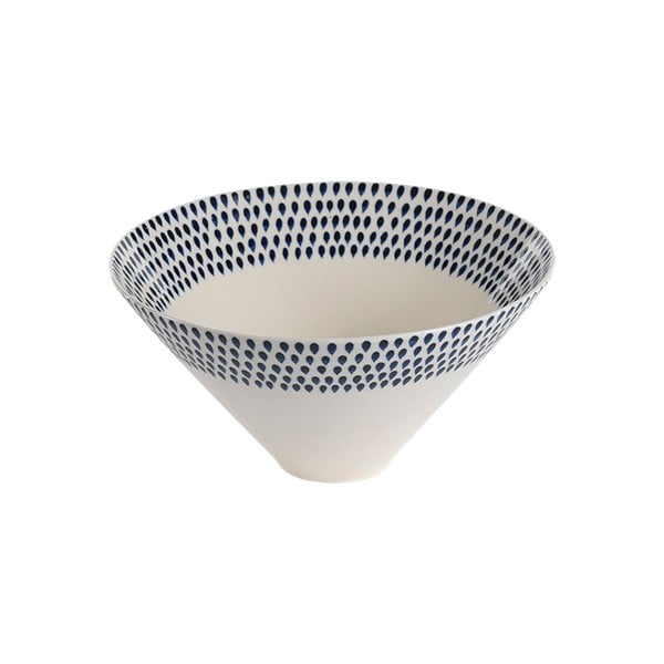 Mėlynos ir baltos spalvos keramikos dubuo Nkuku, ø 31 cm