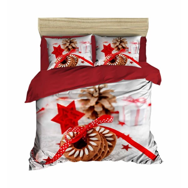 Kalėdinė dvivietės lovos patalynė Danielle, 200 x 220 cm