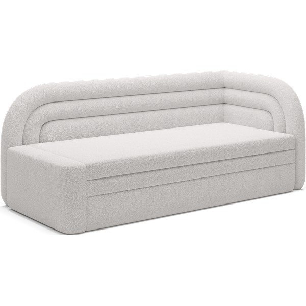 Kreminės spalvos iš boucle sulankstoma/su sandėliavimo vieta sofa su dešiniuoju kampu 223 cm Fabillo – ELTAP-image-2
