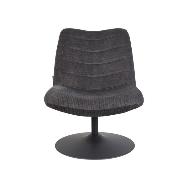 Krėslas tamsiai pilkos spalvos iš velveto Bubba – Zuiver-image-2