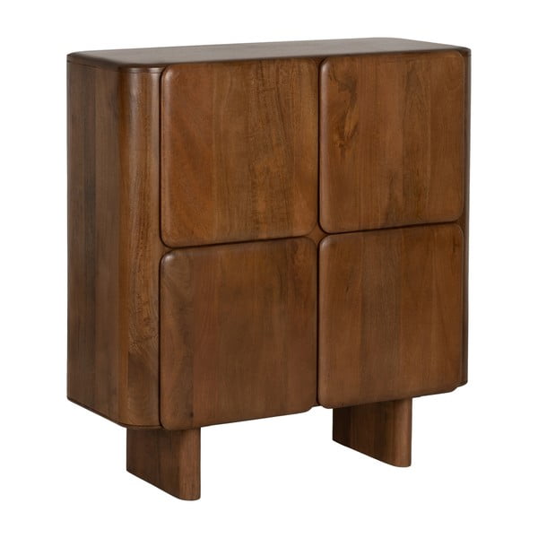 Rudos spalvos iš mango masyvo spintelė 104x110x45 cm Nosy – Ixia