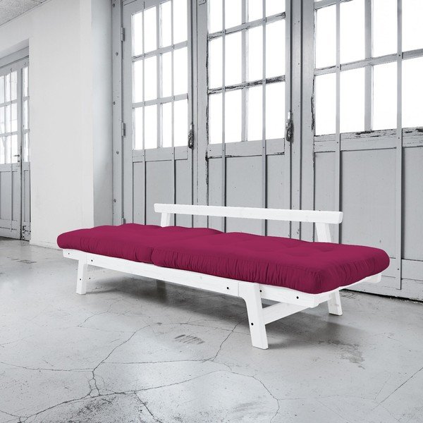 Sofa lova "Karup Step" balta/rožinė-image-2