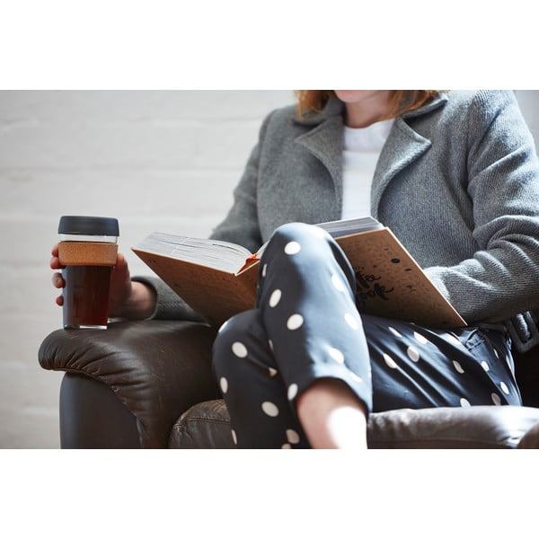 Kelioninis puodelis (ne termo) juodos spalvos/rudos spalvos 454 ml Brew Cork Nitro L – KeepCup-image-1