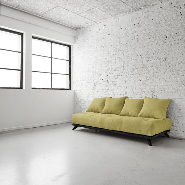 Sofa "Senza" juoda/avokadų žalia-image-2