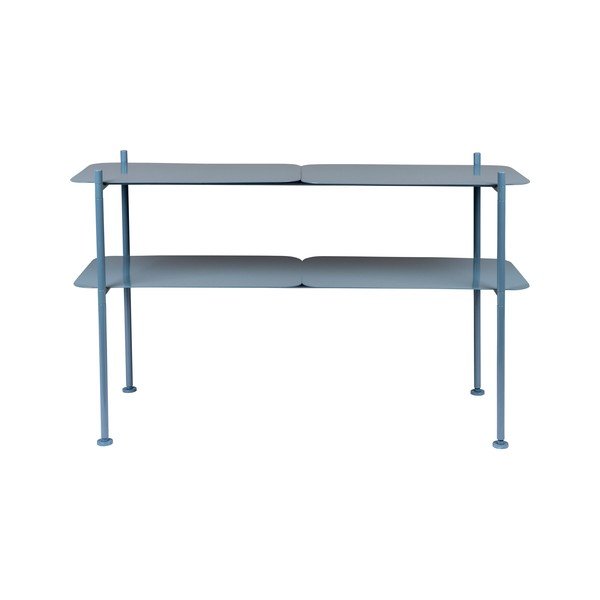 Iš metalo pastatoma lentyna šviesiai mėlynos spalvos 100x62 cm River – Zuiver