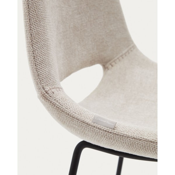 Smėlio spalvos baro taburetė (sėdynės aukštis 65 cm) Zahara – Kave Home-image-1